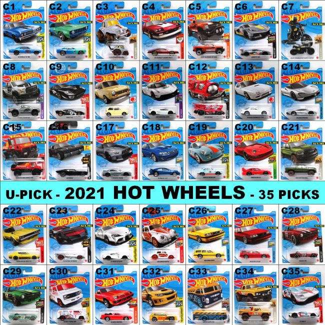 2021 Hot Wheels 35 Vehicles U-Pick Favorite Factory Cars Trucks Customs Rare New