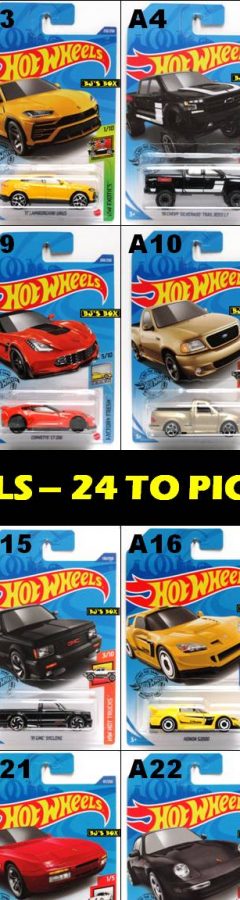 2020 Hot Wheels MainLine Series U-Pick 24 Models Choose Cars Trucks Customs New