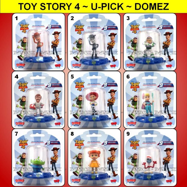 Toy Story 4 U-Pick 9 Movie Figures Domez 2" Collectible Minis Disney Pixar New